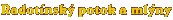 Radotínský potok a mlýny
